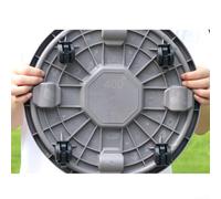 Mobility Rouleau de base pour pot de fleurs avec roues indépendantes pour une utilisation pratique dans le jardinage intérieur (gris)