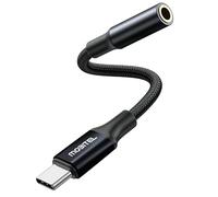 Mobitel Adaptateur USB C vers prise casque 3,5 mm Type-C vers dongle auxiliaire avec DAC Hi-Fi et micro compatible avec Samsung Galaxy S23 S22 S21 Google Pixel 8 7 6 OnePlus iPad Pro iPhone 15 16 17