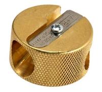 Mobius et Ruppert Taille-crayon et lames en laiton massif. Double Hole Round (5112)