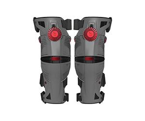 MOBIUS Orthèses x8 (la Paire) - Gris/Rouge - XX-Large Genouillères Gris/Rouge FR: 2XL (Taille Fabricant: XXL)