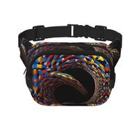 Mobius Sac banane multifonction imprimé bande, unisexe, sac à bandoulière tendance, sac de rangement de sport de voyage