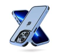 MobNano Coque Compatible avec iPhone 13 Pro 360 degrés Antichoc Pro Anti-Rayures Transparente PC/TPU Silicone Etui pour iPhone 13 Pro - Bleu/Noir