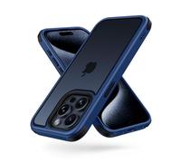 MobNano Coque Compatible avec iPhone 15 Pro 360 degrés Antichoc Pro Anti-Rayures Transparente PC/TPU Silicone Etui pour iPhone 15 Pro - Bleu/Noir