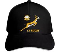 MOBSAN Classique Casquette de Baseball Rugby Springbok Masculin Afrique du Sud Chapeau hystérésis féminin Unisexe avec Pointe réglable Sports de Plein air Casquette à Pointe Chapeau de Soleil Cadeau