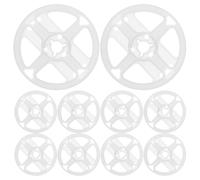 MOBUTOFU 10 Pièces Bobine de Rangement pour Ruban LED en Plastique Blanc | Moulage par Injection de Haute Précision, Bords Lisses sans Bavures, Rangement Pratique pour Assemblage et Réparation