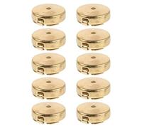 MOBUTOFU 10 Pièces Cache-boutons en Laiton pour Chemise, Résistants à L'usure, Production, Adaptés pour Assemblage Personnalisé de Chemises Formelles Mariage