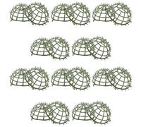 MOBUTOFU 10 Pièces Présentoir à Fleurs Boule Topiaire 4 Pouces, | Armature Métal Plastique, Finition Mate Résistante aux Rayures, pour Fêtes et Mariages, Support Stable