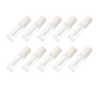 MOBUTOFU 10 Tubes pour Gloss à Lèvres Vides en Plastique Blanc 1,2 Ml, Légers et Faciles à Transporter, Pack de 10 pour Maquillage Diy, Adaptés Usage Intérieur et Extérieur