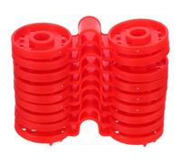 MOBUTOFU 100 Clips Ronds en Plastique Rouge pour Fixation de Filet Pare-Soleil, Résistants aux UV, Adaptés aux Balcons et Patios, Pinces Robustes pour Toile D'ombrage en PE