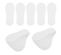 MOBUTOFU 100pcs Cartes de Présentation de Chaussettes Blanches en Papier, Bloqueurs Invisibles pour Chaussettes Courtes, Maintiennent la Forme, pour Usines
