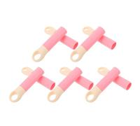 MOBUTOFU 10pcs Poignées de Rechange en Plastique Rose pour Manche de Balai et Pelle à Poussière, Prise Confortable, Facile à Remplacer, Style Simple, Diamètre 22mm