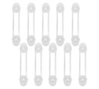 MOBUTOFU 10pcs Verrous de Sécurité pour Garçon et Filles en Abs Bande Adhésive Double Face, Installation Stable pour Tiroirs et Réfrigérateurs, Protection Fiable Bébé