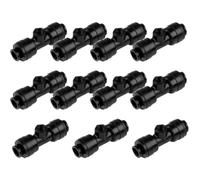 MOBUTOFU 11 Pièces Support de Buse de Pulvérisation Noir en Plastique Antidérapant pour Système D'irrigation de Jardin, Raccord Facile pour Tubulure, pour Serrage et Refroidissement