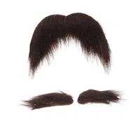MOBUTOFU 1ensemble Costume De Man Avec Faux Barbe Et Sourcils Auto-adhésifs Pour Cosplay Et Accessoires Amusants Pour Halloween Et Représentations Théâtrales