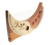 MOBUTOFU 1ensemble Harpe Lyre Cordes Bois Portable pour Débutants et Garçon Fille Instrument à Cordes Musical à Main Prolongé et Design Sécurisé Couleur Assortie Couleur Couleur Aléatoire