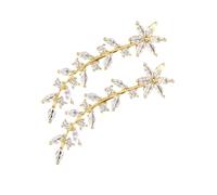MOBUTOFU 1paire Boucles Oreilles Et Fleurs Oreilles Grimpeuses Élégantes or Parfaites Pour Occasions Spéciales