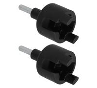 MOBUTOFU 2 Pcs Isolateurs De Clôture Électrique Noir en PP, Porte-isolateur Auto-taraudeur pour Poteaux en Bois, Installation Rapide, pour Jardins Et Vergers