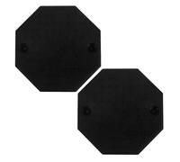 MOBUTOFU 2 Pièces Accessoire Voiture Noir en Caoutchouc pour Bras de Levage, Tapis de Levage Automobile Rond Offrant Un Support Stable et Réduisant Les Points de Pression, pour Atelier de