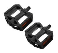 MOBUTOFU 2 pièces Pédales Larges Plastique et Métal Antidérapantes et Légères Pédales de Rechange pour Vélos Route et VTT Dinstallation et Confort Lot de Noires