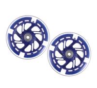 MOBUTOFU 2 Pièces Roues de Trottinette Lumineuses en PU Haute Élasticité Roulements Résistantes à l'usure, Stabilité et Forte Adhérence pour Rues et Routes