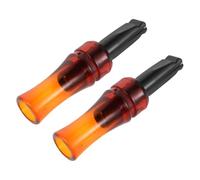 MOBUTOFU 2 Pièces Sifflet Repérer Corbeaux en Noir Plastique D'appel et Orange, Facile à Transporter pour L'observation des Oiseaux en Extérieur