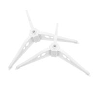 MOBUTOFU 2 Pièces Support Stable pour Sapin de Noël en Plastique Blanc Assemblage Rapide, Socle pour Décoration Intérieure des Fêtes d'hiver