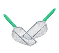 MOBUTOFU 2 Pièces Tamis à Compost Outil Manuel Pratique Acier Inoxydable Robuste pour Jardinage Tamisage du Sable et Terre pour Extérieur
