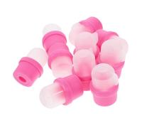 MOBUTOFU 20 pièces Embouts Dissolvants Silicone Doux pour Vernis à Ongles Manucure Facile et Réutilisable Protection Confortable pour Ongles Outil de Dissolution Semi-permanent