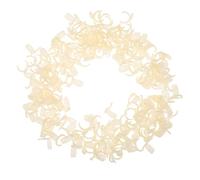 MOBUTOFU 200 Pièces Anneaux D'entraînement en Plastique Beige pour Manucure, Outil de Pratique et Présentation des Couleurs, Support Ergonomique Compact pour DIY à Domicile