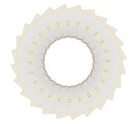 MOBUTOFU 25 Pièces Cartes de Placement avec Bordure Dorée Élégante Pliables en Papier Vierges pour Écrire Noms Invités, pour Organisation D'événements et Anniversaires