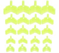 MOBUTOFU 250pcs Capuchons de Protection pour Casque de Sécurité en Polypropylène Jaune, Protège-Doigts Fiable Bonnet à Triple Crochet Pratique et Résistant