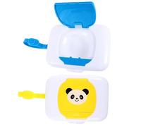 MOBUTOFU 2pièces Boîte De Lingettes Humides Portable Pour Distributeurs De Serviettes Sèches Étui Pratique Panda