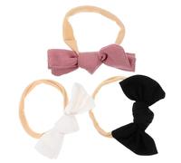MOBUTOFU 3 Pièces Bandeau Bébé Bandeau De Fête De Bébé Coiffe De Bébé Bandeau Pour Tout-petits Bandeau Nouveau-né Jolis Bandeaux Pour Bébé Bandeau Pour Cheveux Pour Bébés Mousseline De Soie