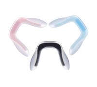 MOBUTOFU 3 pièces Plaquettes Nez Lunettes Silicone Souples Forme U pour Garçon Fille Multicolores Coussinets Nez Antidérapants Confortables et Faciles à Remplacer