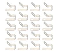 MOBUTOFU 30 Pièces Attache-câble Installation Rapide en Aluminium Argenté Anodisé et Auto-ajustable pour Gestion de Câbles Audio et Équipements Avancée