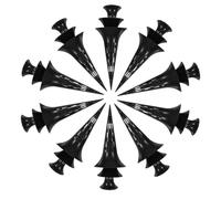 MOBUTOFU 30 Pièces Couvercle de Drainage pour Pots en Céramique Noir en PP, Forme Conique en Tour, Facile à Installer, Prévient la Perte de Terre pour Plantes D'intérieur et D'extérieur