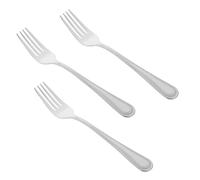 MOBUTOFU 3pièces Set de Petites Fourchettes Métal Réutilisables pour Dessert Fruits et Gâteau Fourchettes pour Apéritif Buffet et Repas Festifs