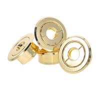MOBUTOFU 4 Pièces Couvercle de Gicleur Encastré 1/2 IPS, Fer, Ajustable | Plaque Personnalisable Or, Anneau de Finition Extérieur, Remplacement Discret, pour Rénovations Historiques