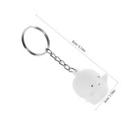 MOBUTOFU 4 Pièces Halloween Ghost Keychains Cute Lightweight Backpack Charms For Students Ghost Pendants Party Favors