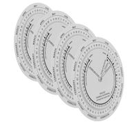 MOBUTOFU 4 Pièces Roue de Grossesse Plastique Calculatrice de Date Accouchement Suivi des Semaines et Mois de Grossesse Disque Précis pour Sages-femmes Hôpitaux et Futures Mamans