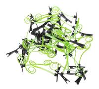 MOBUTOFU 40pcs Clips de Germes en Fer et Plastique pour Coiffure Polyvalente, Mini Pinces à Cheveux de Plante Adorables, pour Fête et Vacances