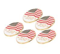MOBUTOFU 5 Pièces Broche Épinglette Drapeau Américain en Alliage Léger pour Manteau et Vêtements, Design Unique pour Anniversaire et Fête de L'indépendance, Accessoire Collectible