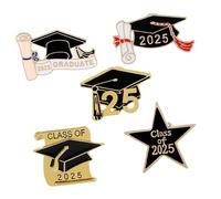 MOBUTOFU 5pièces Broches De Chapeau De Diplômé De Épingles De Chapeau Noir Pour Femmes Accessoires De Graduation Pour Célébrer Les Réussites Académiques