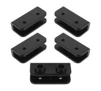 MOBUTOFU 5pièces Connecteurs Angle Plastique pour Tente Coudes Plastique Robustes pour Arceaux de Tente Raccords pour Structure de Tonnelle Kit de Remplacement Polyvalent pour Camping
