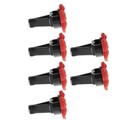 MOBUTOFU 6 Pièces Diffuseur de Parfum Voiture Clip Aération en Résine Rouge Forme Noeud, Désodorisant Multiusage, Installation Facile pour Décoration Tableau de Bord