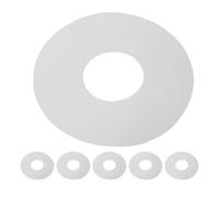 MOBUTOFU 6 Pièces Joint de Bateau Gonflable en PVC Blanc, Rondelle Étanche de 9 Cm pour Valve d'air, Accessoire Solide pour Bateau Pneumatique et Matelas Gonflable