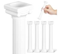 MOBUTOFU 6pièces Colonnes Romaines Miniatures Décoratives Plâtre pour Maison Photo Prop et Décoration de Table Ornements Piliers Stables pour Salon et Mariage