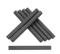 MOBUTOFU 7 Pièces Barre D'électrode en Graphite Noir Haute Pureté pour Applications Électrochimiques Conductivité Élevée et Stabilité Thermique, Adaptée aux Creusets en Verre
