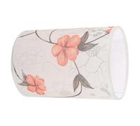 MOBUTOFU Abat-Jour Rond Lin pour Lampe de Table Applique Murale Motif Fleuri Décoration Rustique pour Salon Chambre Hôtel