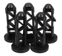 MOBUTOFU Accessoires de Couvercle pour Poubelle 5pcs, Vis de Verrouillage 6,5 x 3 x 3 cm, Bouchons en Plastique, Adapté à Poubelle Extérieure 240 L, Connexion Sécurisée